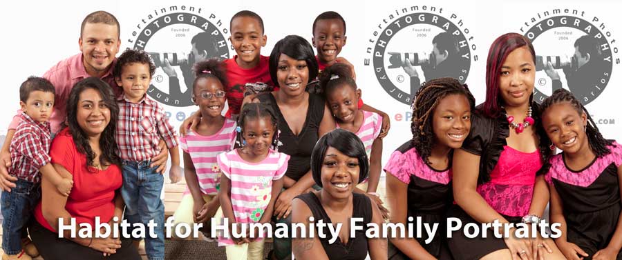 Habitat for Humanity Family Portraits by Juan Carlos of Entertainment Photos at epoof